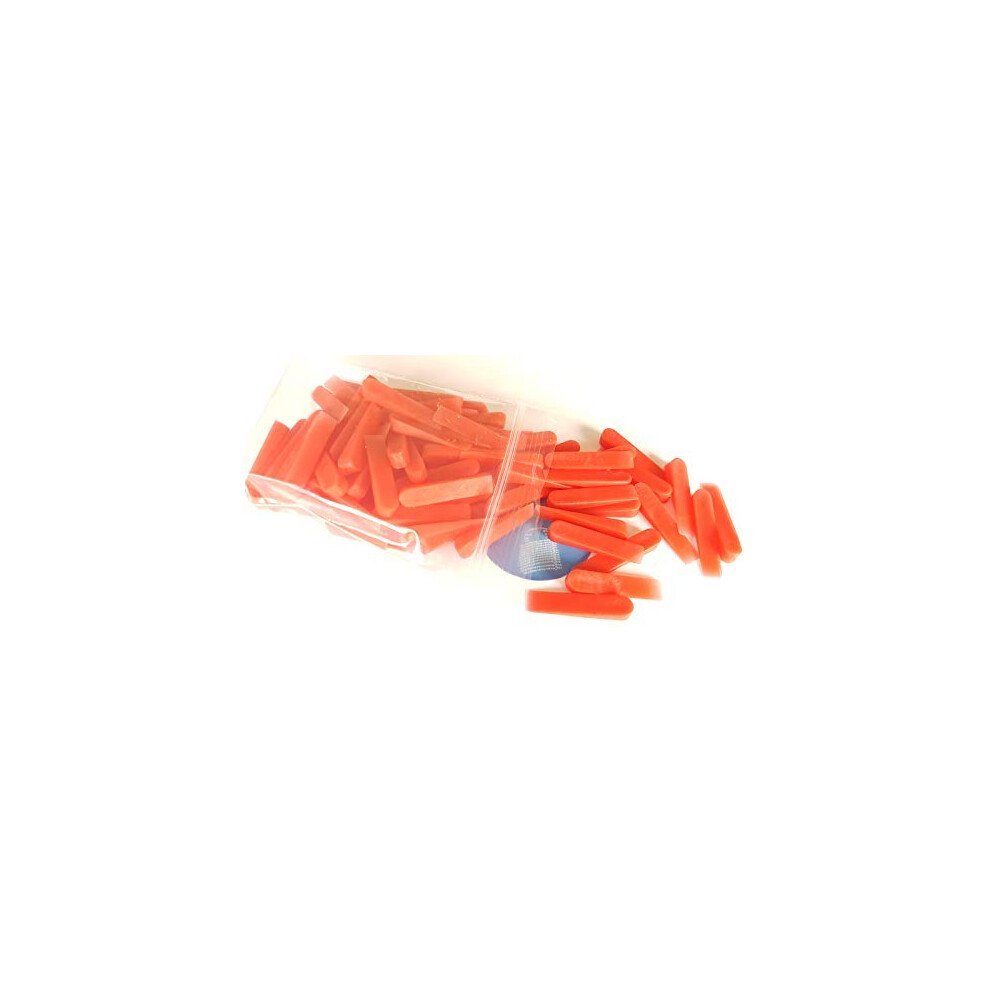 Small Plastic Tile Spacers : 100 X Mini Red Wedges 5060595430557