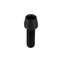 Black Stem Bolts,6pcs Titanium Bolts M5x16 ycle Stem Bolt Screws MTB Road Bike Titanium Tapered Head Bolt Screw with Washer replacement for Mountain
