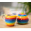 Hand Painted Rainbow Stripe Jug 2