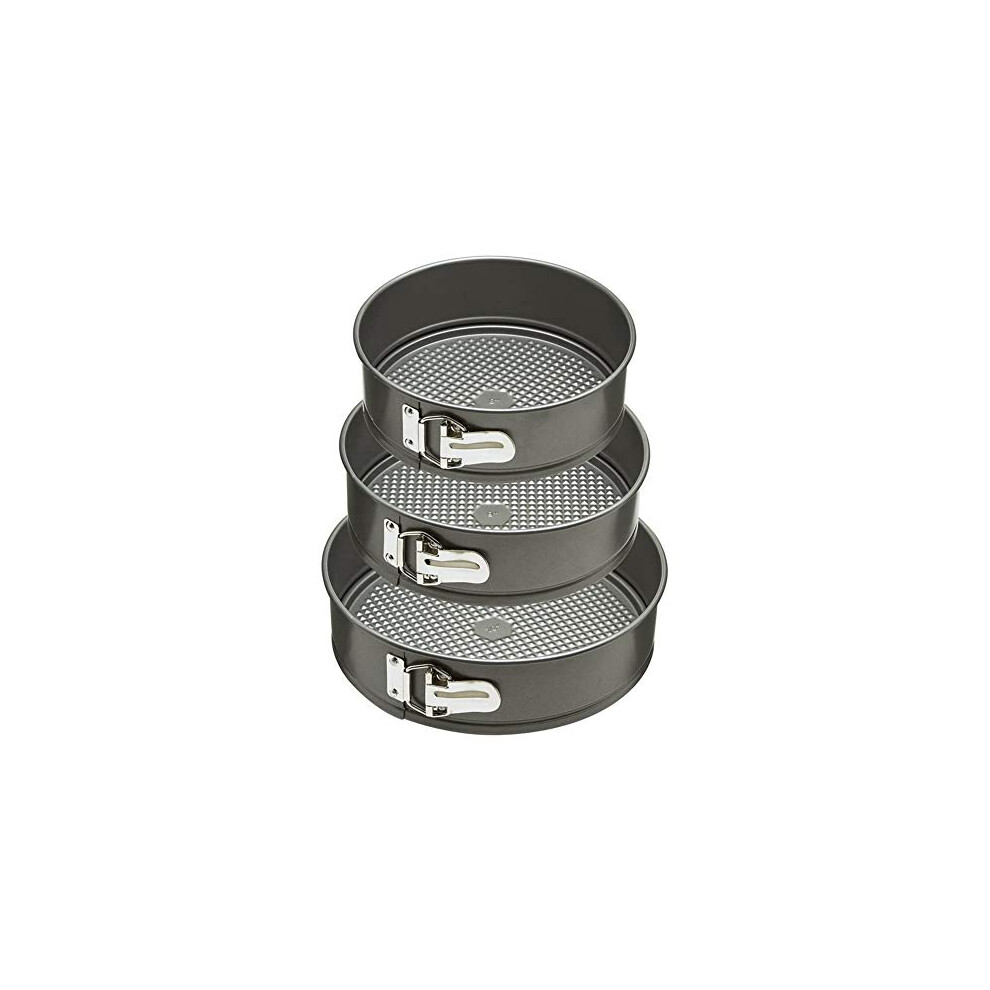 Springform Cake Tins Cheesecake Tin- 22cm 24cm 26cm Cake Tin Set For Baking Layer Cake-Nonstick Stainless Steel Cooking Rings For Wedding Christmas