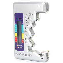 Digital Battery Tester, Battery Capacity Detector Controller Button Batteries Battery Measurer Button Batteries 90 x 60mm