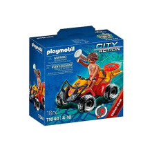 71040 City Action Beach Patrol Quad, rescue, Racing, quad bike, Fun Imaginative Role-Play, PlaySets Suitable for Children Ages 4+