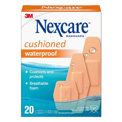 Cushioned Waterproof: Assorted / 20-Count (Tan) / 20 Count