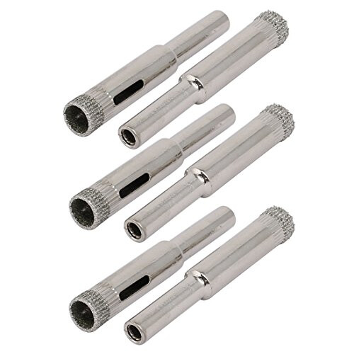 6 Pcs 8mm Diamond Core Drill Bits Ceramic Tile Glass Hole Saw