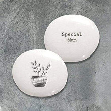 East Of India: Sentimental Porcelain Pebble: Special Mum