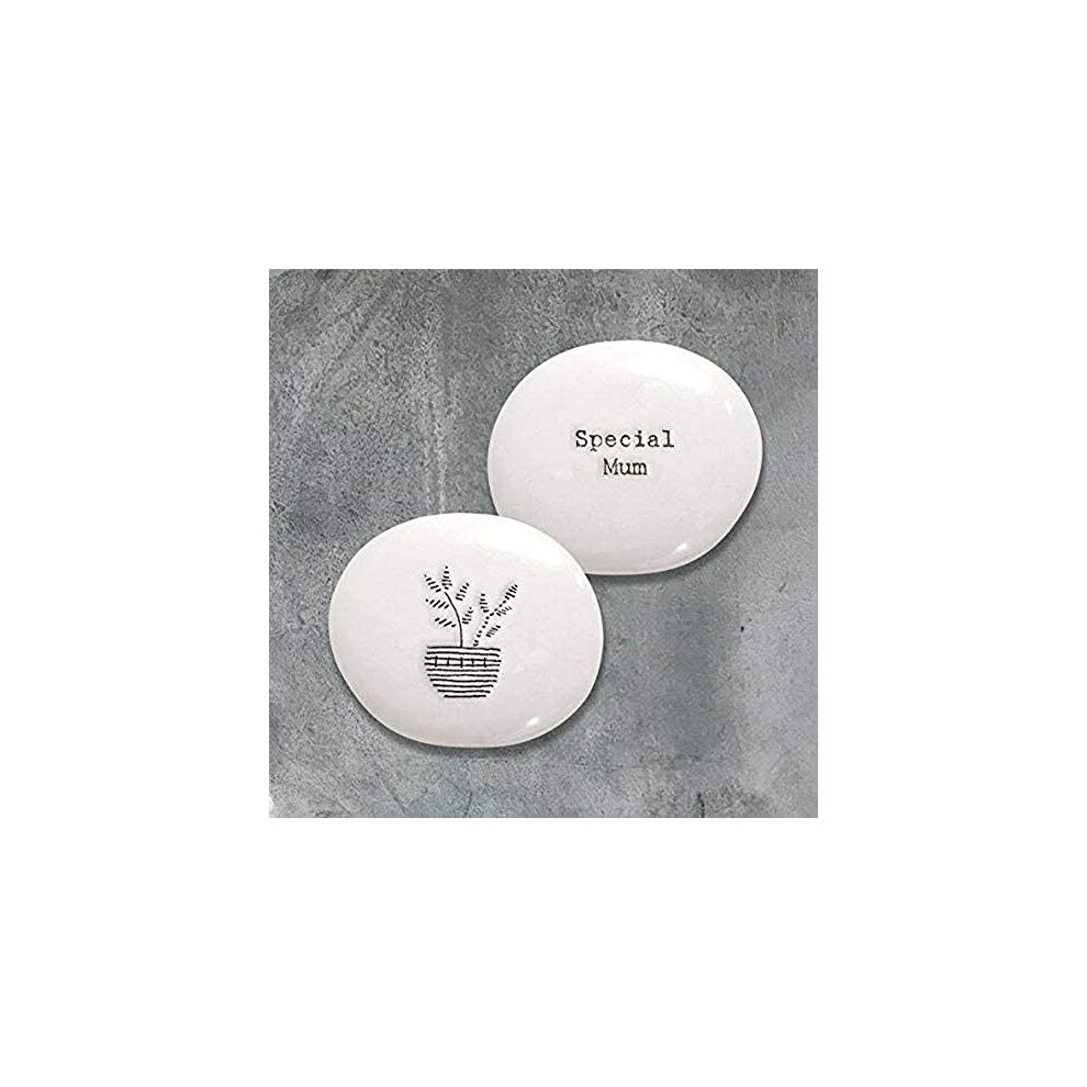 East Of India East Of India: Sentimental Porcelain Pebble: Special Mum