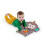 Bright Starts Bright Starts tapis d'eau bébé jouet sensoriel - Hungry Monkey 2