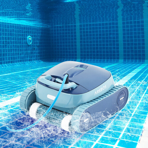 AREBOS Pool Robot Pool Runner Pool Vacuum Cleaner Pool Cleaner with App