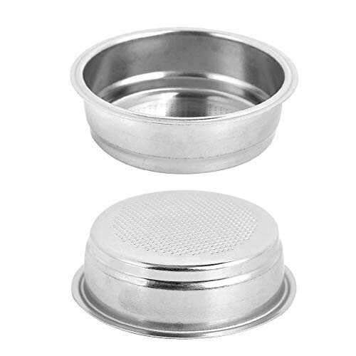 51mm Stainless Steel Coffee Machine Filter Single Layer Filter Basket Fit for DeLonghi 1