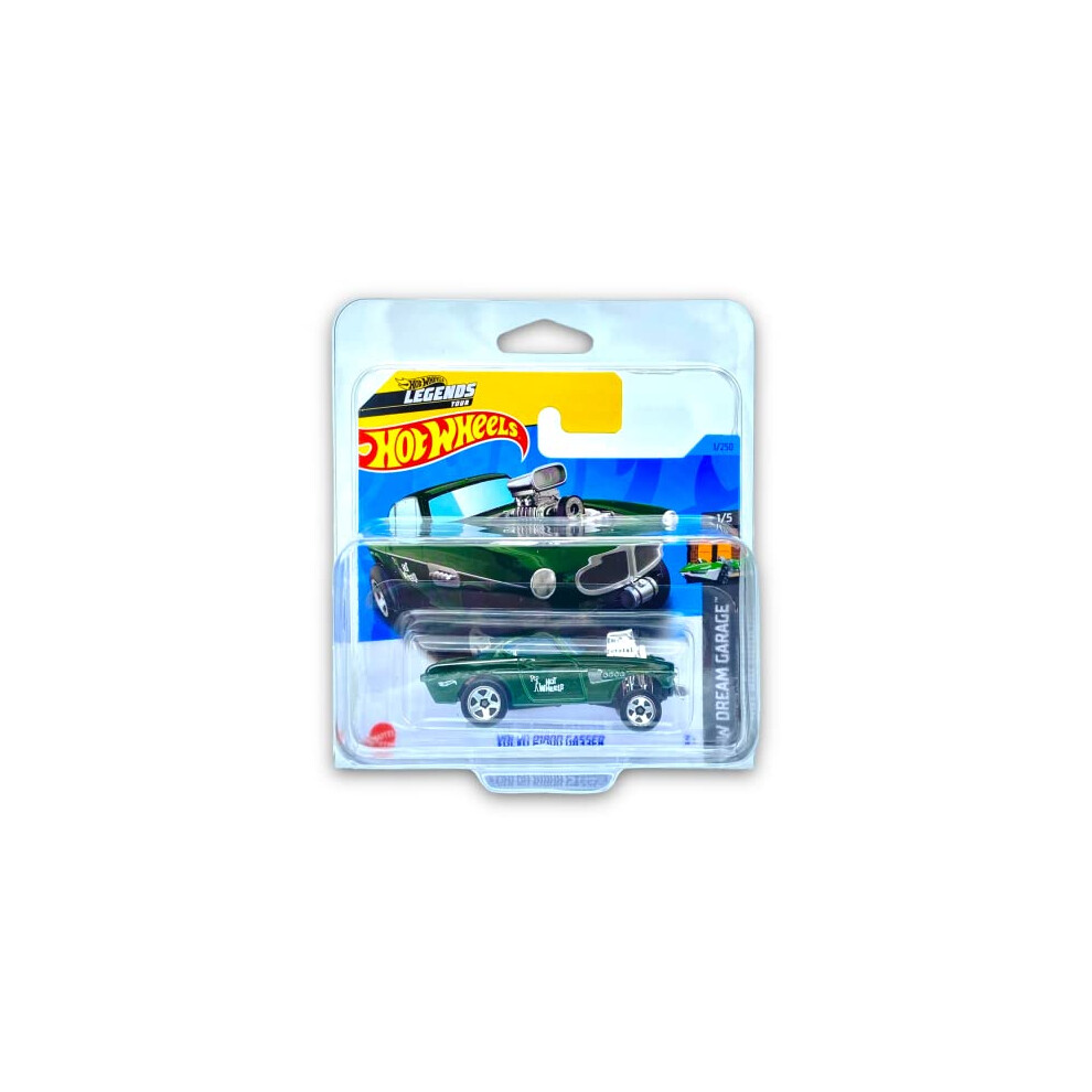 Volvo P1800 Gasser (Green) 1/5 HW Dream Garage 2023 - 1/250 (Short Card) - COMES IN A KLAS CAR KEEPER PROTECTIVE COLLECTORS CASE - HKG27