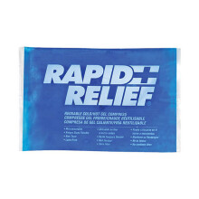 RAPID RELIEF REUSABLE HOT/COLD GEL COMPRESS 4"X 6" BLUE 6"