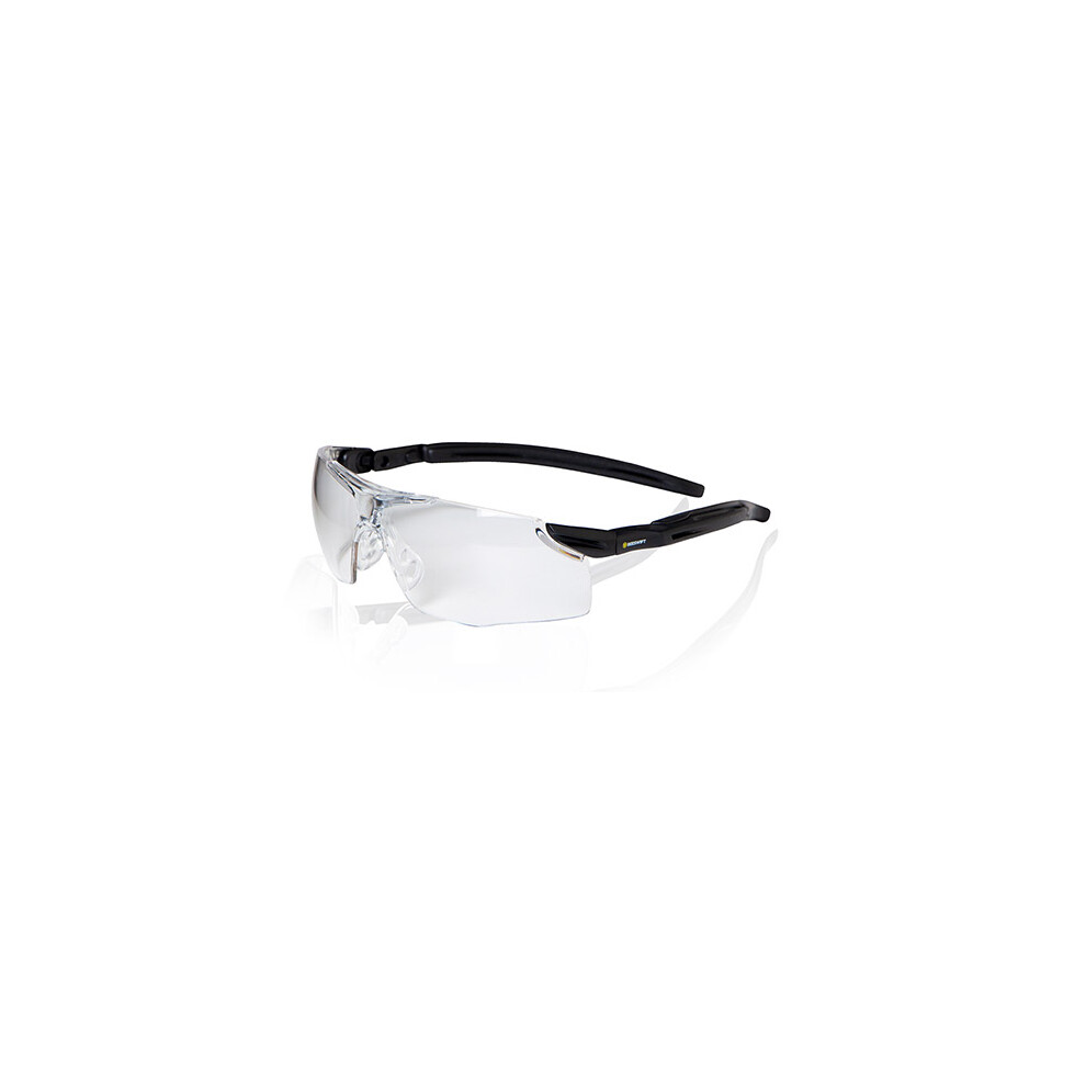 Beeswift Safety Spectacle - H50 Clear Lens A/F Ergo Temple - Clear Smoke Yellow 5030566192593