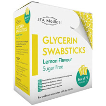 Glycerin Swabsticks Lemon Flavour Sugar Free Swab Sticks for Dry Mouth - Box of 75