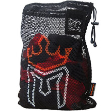 Meister Wrap Bag til vask af MMA & Boxing Hand Wraps - Drawstring Mesh Large Black