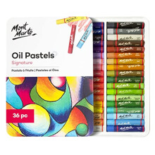 Oil Pastels Set – 36 Pieces – Soft Oil Pastels for Art – Intense Colours, High Pigmentation – Ideal for Painting and Drawing