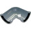 112mm Round Gutter Pipe 90 Degree Angle - Grey 1