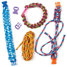AG744 Paracord & Clasp Craft Kits, for Jewelry Making and Friendship Bracelet String (Pack of 6), Assorted, Pack de 6