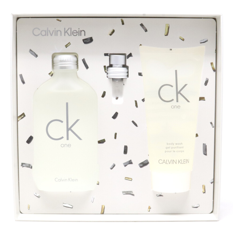 Calvin Klein Ck One Gift Set 100ml EDT Spray + Shower Gel 100ml