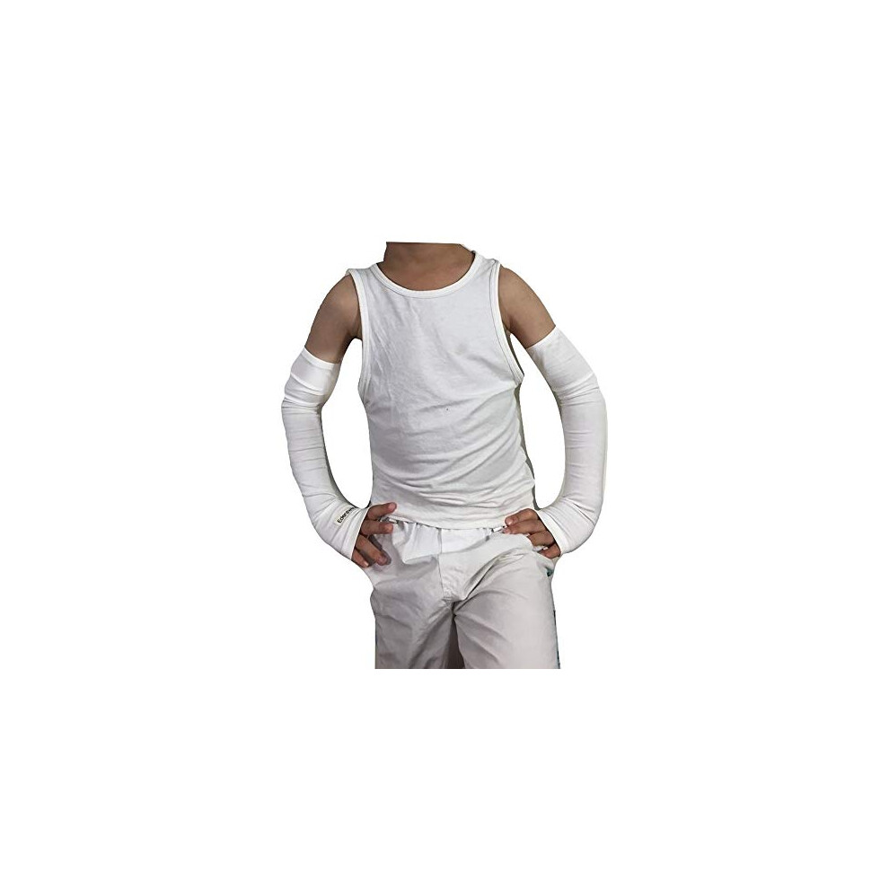 Zinc-Infused Sleeves Bandage For Kids With Eczema - Wet Wrap Therapy (Xxsmall) Edenswear