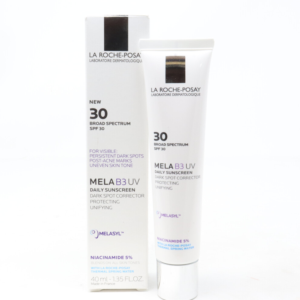 La Roche-Posay Mela B3 Uv Daily Sunscreen Spf 30  1.35oz/40ml New