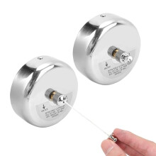 2Pcs Retractable Clothesline Heavy Duty, Extendable Washing Line Wall Mounted, 304 Stainless Steel Reel Clothes Lines with Adjustable Rope for Indoor