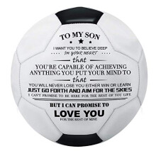 Printed Soccer Ball/Football Toy To Your Son - Anniversary Birthday Wedding Graduation Gifts - Perfect for Outdoor & Indoor Match or Game (For son)