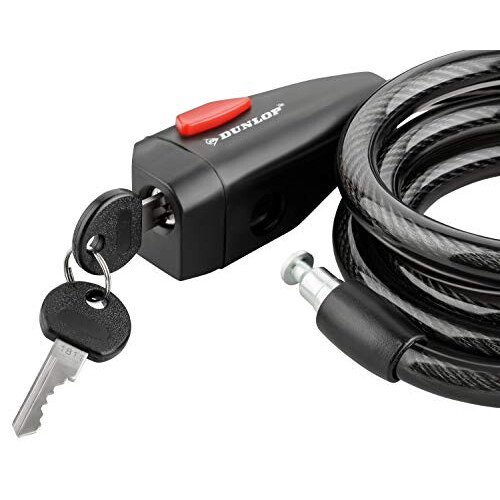 Dunlop 871125207557 Spiral Cable Lock with 2 Keys, Black 1
