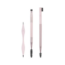 Brow Shaping Set, Spoolie, Brow Brushes, Tweezers, Dual-Ended Eyebrow Tools, For Styling, & Shaping Eyebrows, Get Full, Fluffy Brows, 3 Piece Set