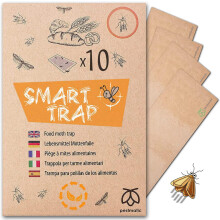 Smart Food Moth Trap x 10, Pantry Monitoring Moth Traps for the Kitchen, Pheromone Indian Meal Moth Catcher, Anti-Moth Sticky Adhesive Board,