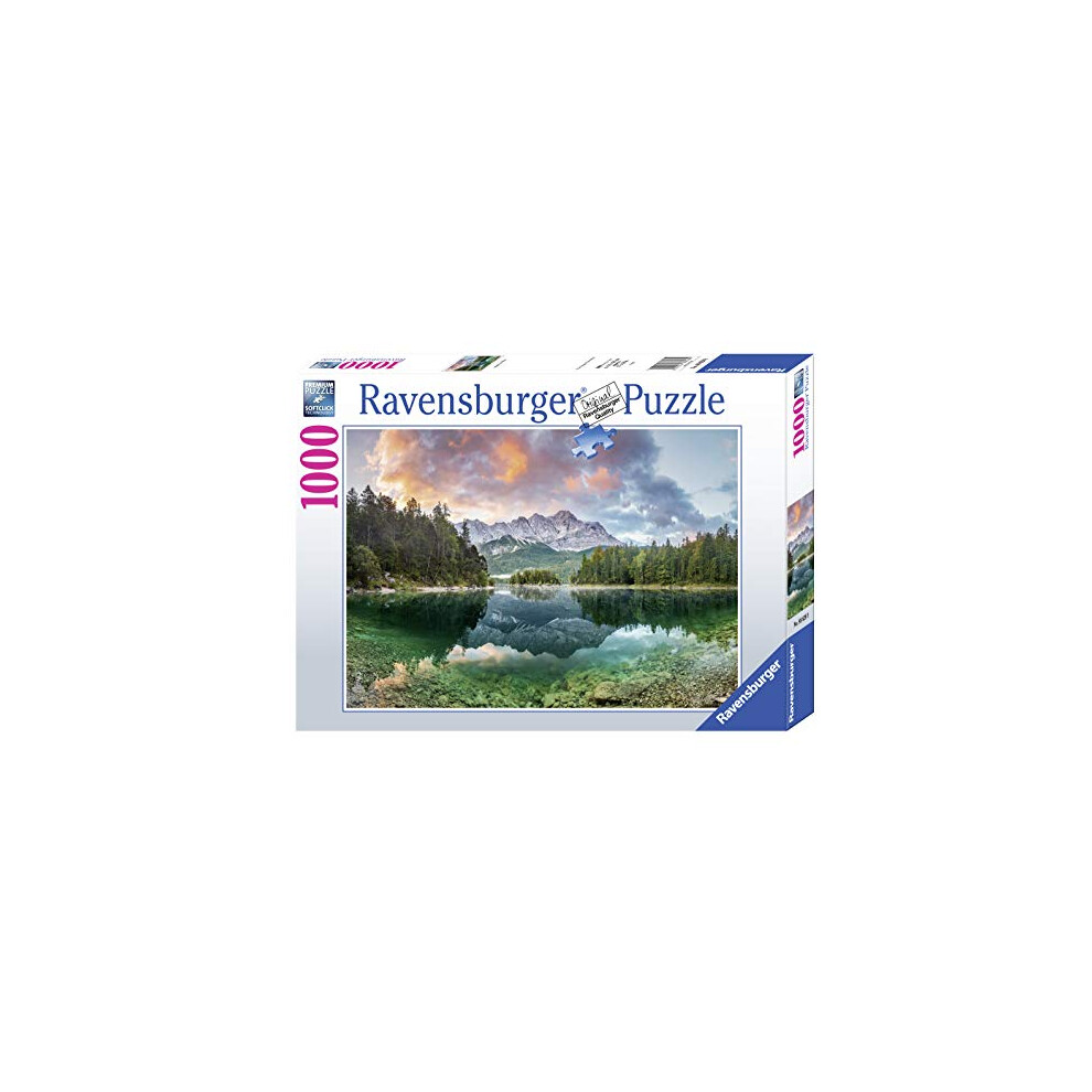 Eibsee Lake Zugspitze Germany 1000 Piece Jigsaw Puzzles for Adults & Kids Age 14 Years Up - Landscape Puzzle, Amazon Exclusive