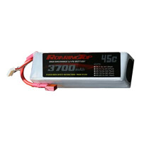 Roaring Top 3700mAh 18.5V 5S 45C Lipo Battery with T Plug for FPV Racing RC Quadcopter Helicopter Airplane Multi-Motor Hobby DIY Parts