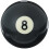 Black No 8 Ball 2" 1