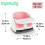 Ingenuity Ingenuity, Baby Base 2-in-1 Seat, Peony, Booster Chair, Dining and Feeding Seat for Toddlers, Easy to Clean with Removable and Self-Storing Tray, Ages 6