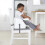 Ingenuity Ingenuity, Baby Base 2-in-1 Seat, Peony, Booster Chair, Dining and Feeding Seat for Toddlers, Easy to Clean with Removable and Self-Storing Tray, Ages 7