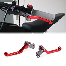 Dirt Bike Clutch Lever, 6061 Billet Pivot Adjustable Brake Lever for Sur Ron Light Bee Segway X260 X160, Folding Left & Right Hand Lever Set for Sur