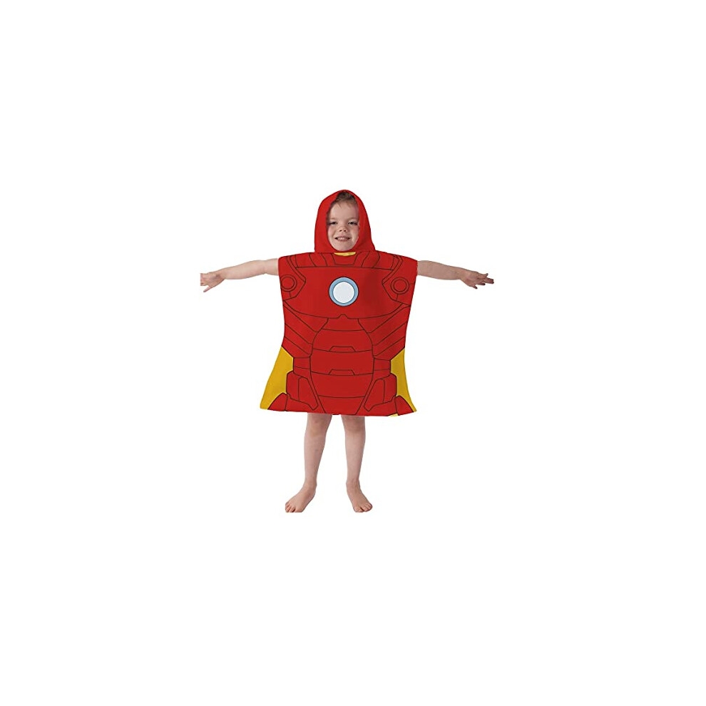 Marvel Avengers Iron Man Poncho Hooded Towel