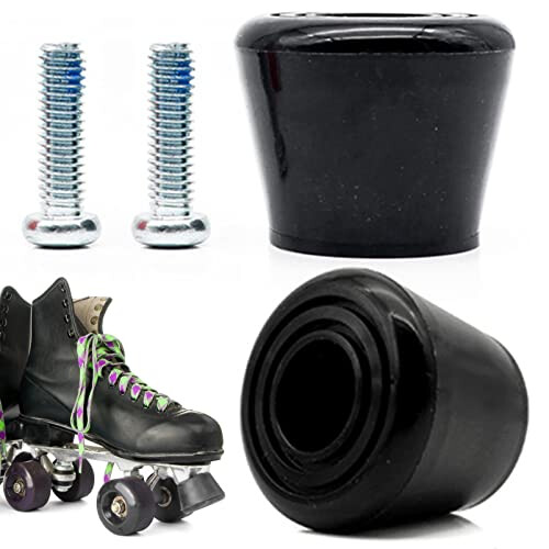 2 Pack Roller Skates Toe Stops Plugs Rubber Brake Block Stoppers 82A PU