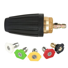 Rotating Turbo Nozzle, 1.8GPM 3000PSI 035 Pressure Washer Rotating Spray Turbo Nozzle 1/4 inch Quick Connect, Pressure Washer Cleaner Gun Nozzle