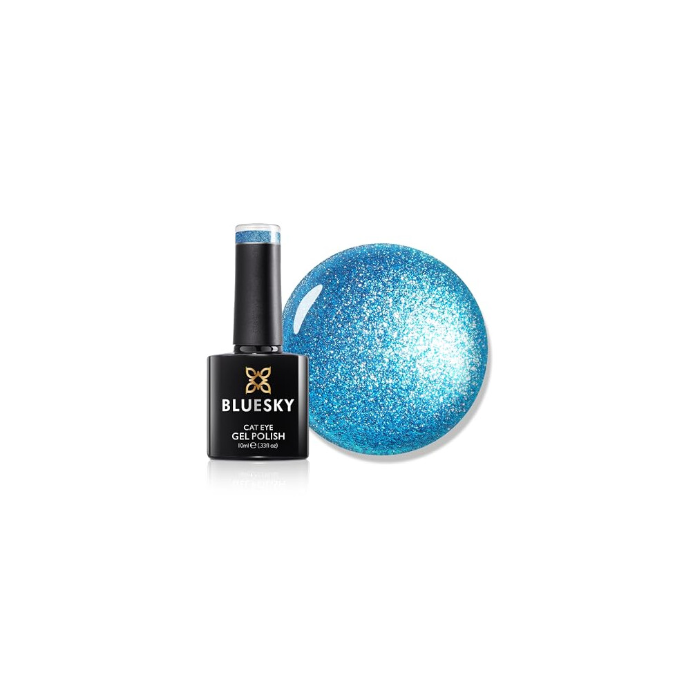 Cat Eye Gel Nail Polish 10ml, Aquamarine Dream - LSD06, Blue Soak-Off Gel Polish for 21 Day Manicure, Professional, Salon & Home Use, Requires Curing