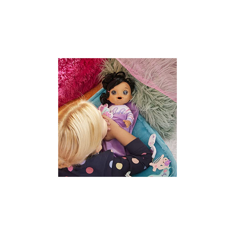 Baby Alive Bunny Sleepover Baby Doll, Bedtime-Themed 12-Inch Dolls, Sleeping Bag & Bunny-Themed Doll Accessories, Toys For 3 Year Old Girls And Boys And Up, Blonde Hair ( Exclusive