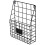 Metal Door organizer Black single layer - Letter Rack - Mail Catcher Mininalistic 3