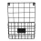 Metal Door organizer Black single layer - Letter Rack - Mail Catcher Mininalistic 1