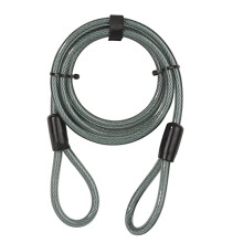 YC1/10/220/1 - Security Cable 2200mm - Flexible Steel Cable - Additional Security to use with Bike Lock - Complete Protection, Black