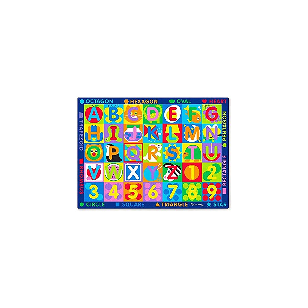 15193 Jumbo ABC 123 Rug, Multi Colour