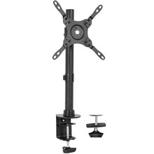 Black Ultra Wide Screen TV and Monitor Desk Mount, Adjustable Height and Tilt Stand for Screens up to 42 inches, STAND-V101C