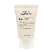 Nourish & Hydrate Face Cream with Calendula, 99% Natural Ecocert Cosmos, Unperfumed Facial Moisturiser For Men and Women, Cruelty Free and Vegan