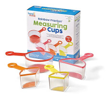 HM93439-UK Rainbow Fraction Measuring Cups (Set of 4), Multi