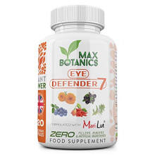 Eye Defender 7 | 120 Capsules | Lutein, Zeaxanthin, Meso-Zeaxanthin, Bilberry, Goji, Blackcurrant, Eyebright | No Additives | Vegan | UK Made | GMP