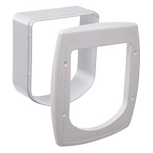 Extension for door with microchip for cats and small dogs Swing door SWING MICROCHIP EXTENSION 22.5 x 16.2 x h 25.2 cm - Depth: 5 cm, White