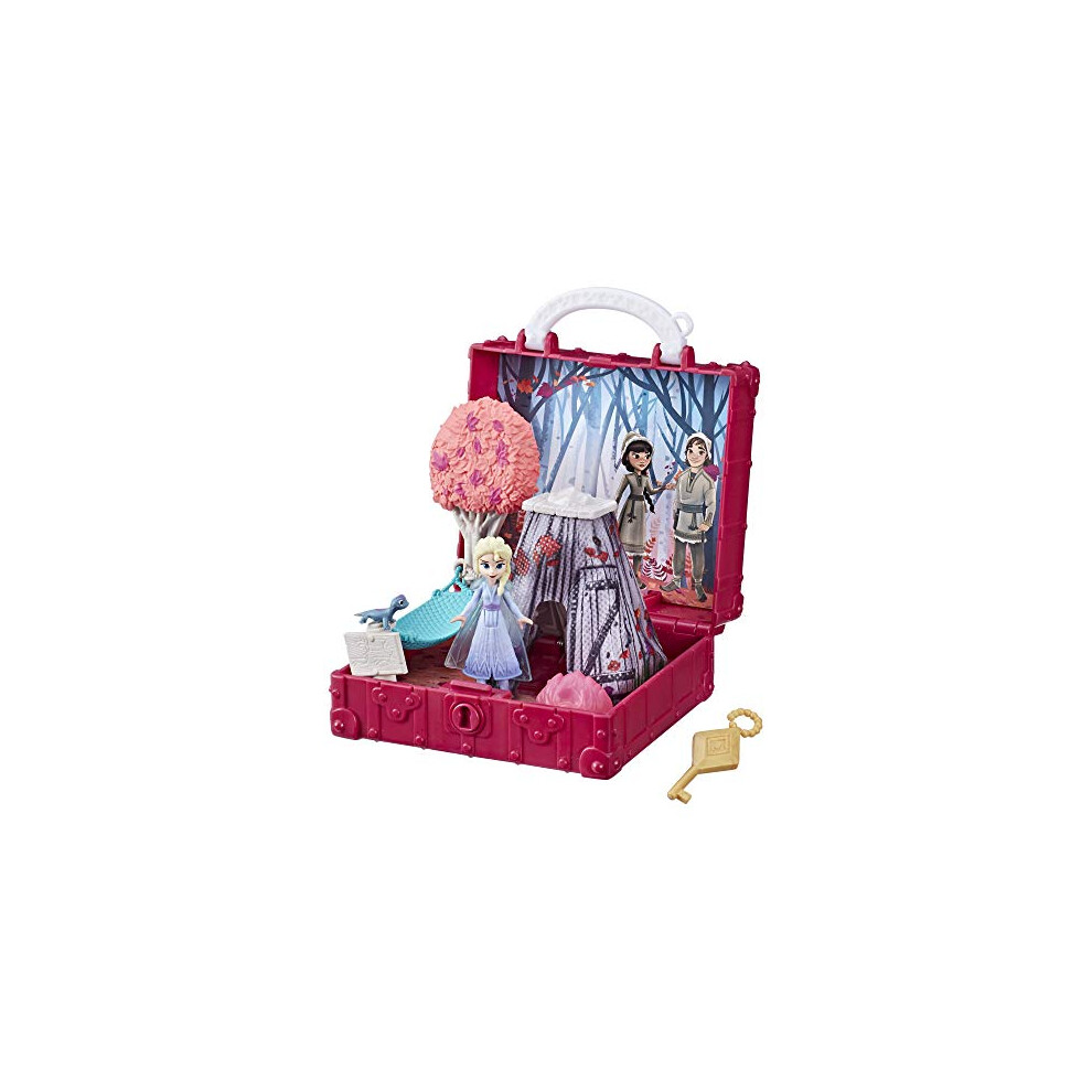 Frozen Pop Adventures Enchanted Forest Set Pop-Up Playset With Handle, Including Elsa Doll, Toy Inspired by Disney's Frozen 2 Film